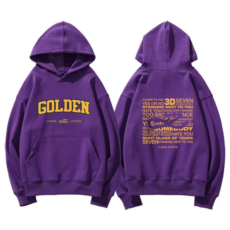 Áo nỉ hoodie sweater Golden Jungkook JK BTS
