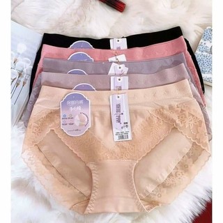 Sỉ 10 quần lót nữ cotton mềm phối ren co giãn 4 chiều 1367