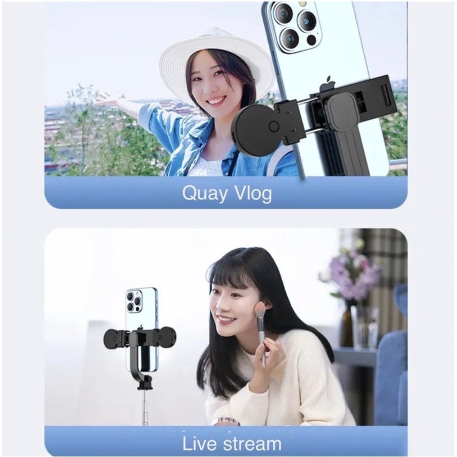 Gậy Chụp Ảnh Tự Sướng 3 Chân cao 1mét 1 Có Điều Khiển Từ Xa- Xoay 360 độ, Chụp Ảnh du lịch, livetream