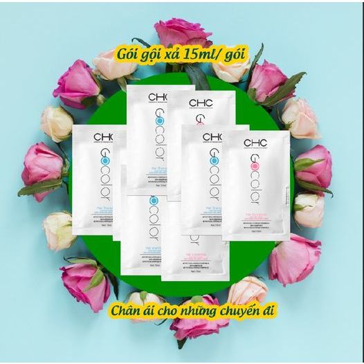 Cặp gội xả CHC Korea dạng GÓI 15ml - Combo 10 set