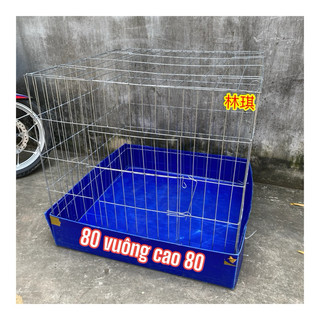 Lồng gà chọi 80x80 - kẽm to ráp sẳn, lồng gà miền nam