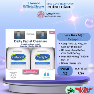 Set 2 Sữa Rửa Mặt Cetaphil Gentle Skin Cleanser 591ml x 2 Mẫu Mới