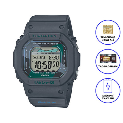 Đồng hồ casio nữ dây nhựa BABYG BLX-560VH-1DR chính hãng
