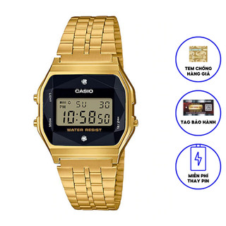 Đồng hồ dây kim loại chính hãng Casio A159WGED-1DF