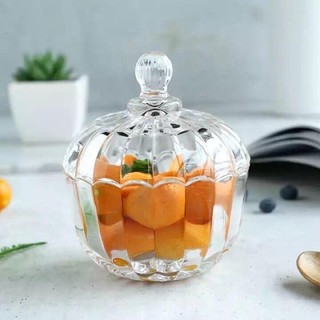 Thố mứt thuỷ tinh pha lê trái bí tg2030-1 - loại to