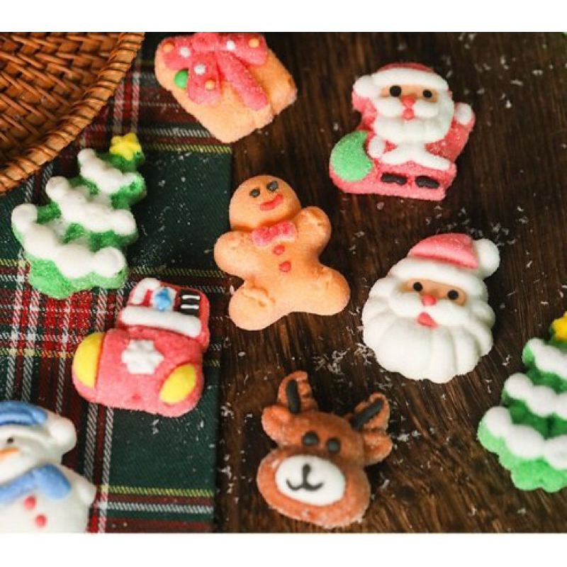 Hộp 24 cái kẹo mashmallow Giáng sinh