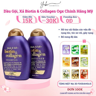 Dầu gội, xả Biotin & Collagen OGX chính hãng Mỹ 385ml  - YUBI SHOP