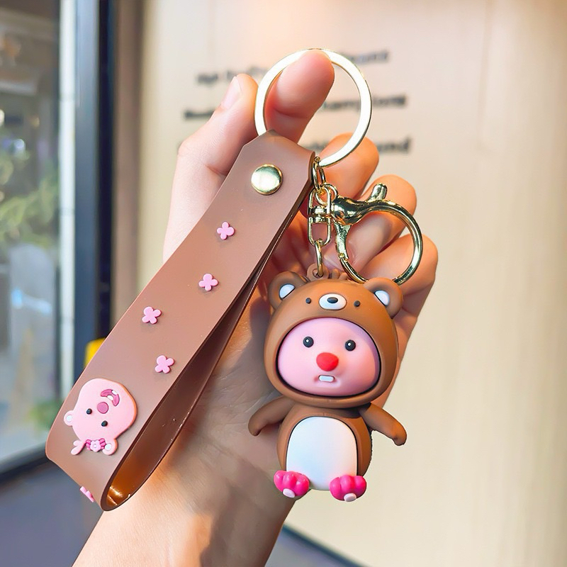 Móc Khoá Thú Dẻo Gấu LOOPY Loại Đẹp - 1 Cái