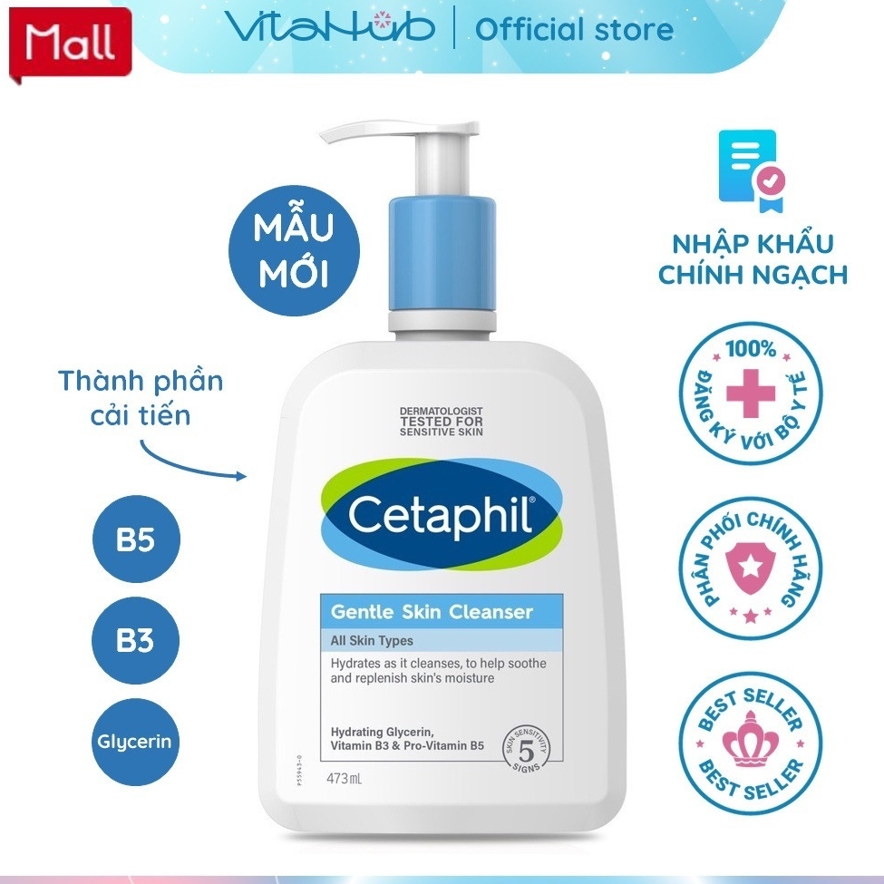 Sữa Rửa Mặt Cetaphil Gentle Skin Cleanser 473ml