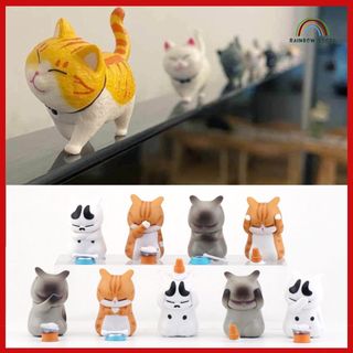Set mô hình mèo mini bằng nhựa đáng yêu dùng trang trí