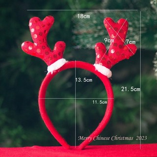 Cài Tóc Noel Cho Bé Siêu Cute - Băng Đô Sừng Hươu Tuần Lộc Giáng Sinh Cho Bạn Nữ
