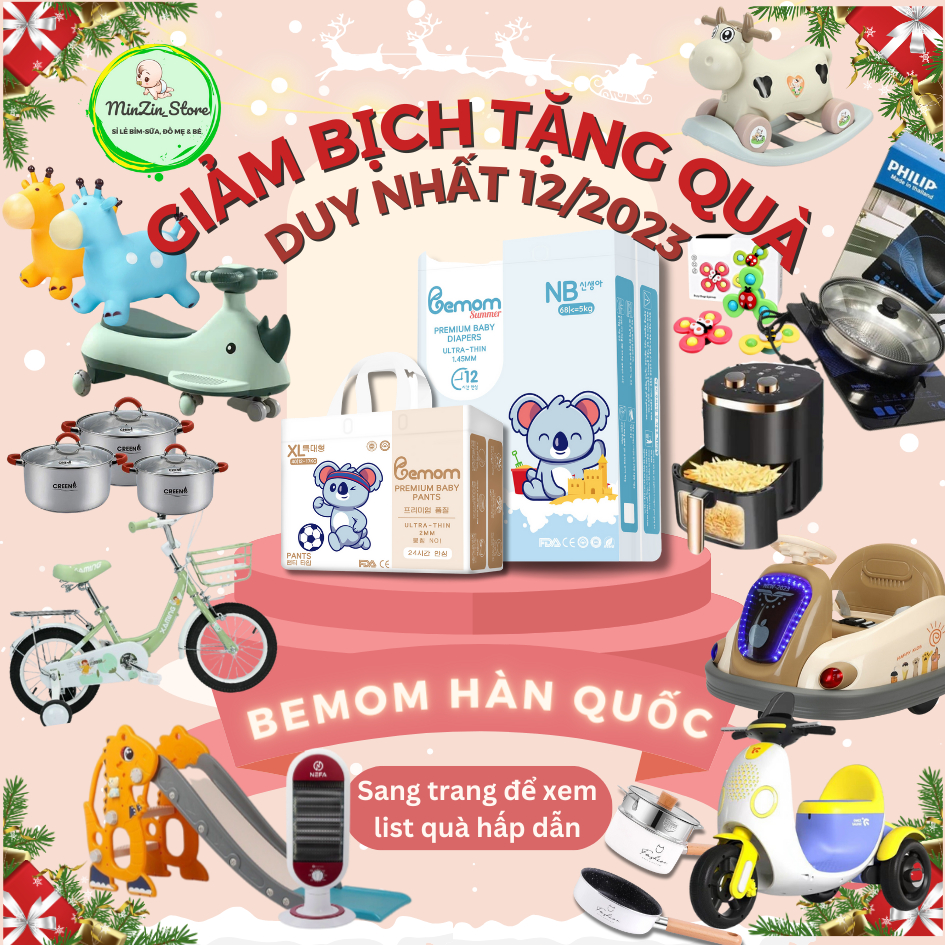 Tã bỉm Bemom Summer/ Bemom Plus nội địa Hàn fullsize dán quần S56/M48/M44/L46/L42/XL40/XXL38/XXXL36