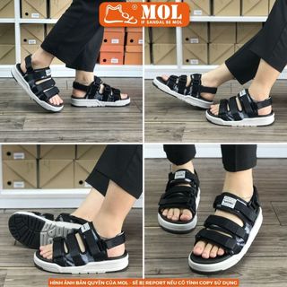 Sandal nam nữ unisex Vento 3 quai ngang NV1001B3 màu camo đen