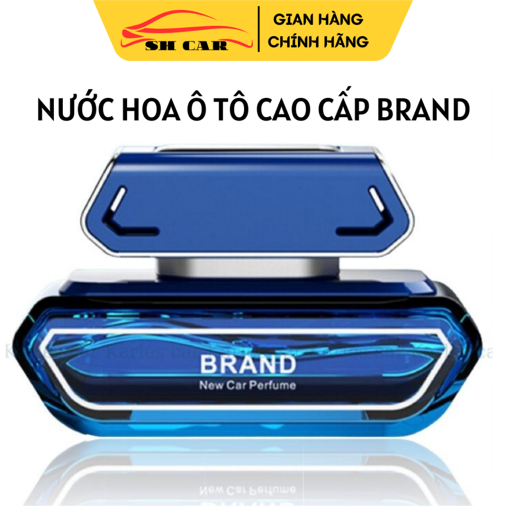 Nước hoa ô tô cao cấp Brand Năng Lượng Mặt Trời làm thơm xe ô tô khử mùi xe hơi chống say xe