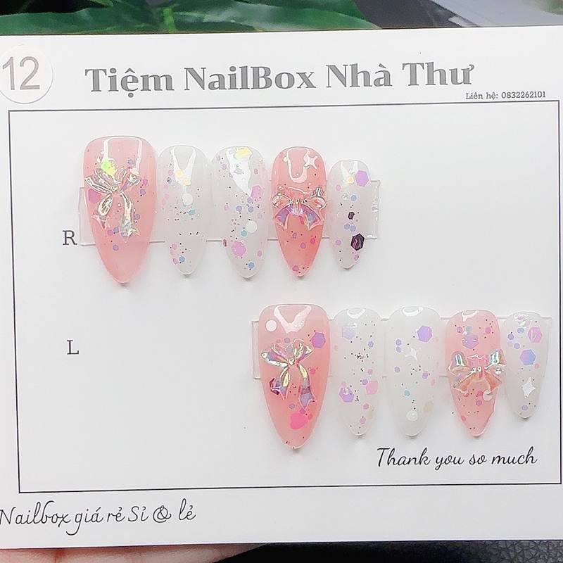 Nail box thiết kế sơn thạch (mã12) blink dễ thương