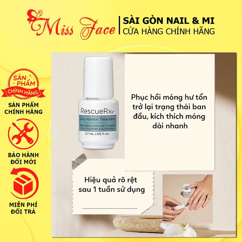Dưỡng phục hồi móng hư tổn , thần dược dưỡng móng CND ( chính hãng ) - Chai 3,7ml - Dung dịch dưỡng 