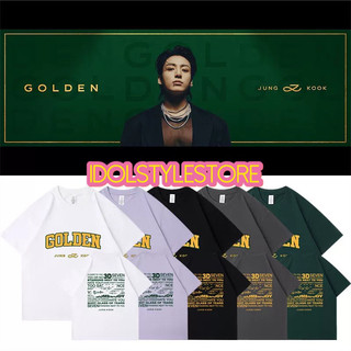 (kèm card) áo thun Golden Jungkook JK BTS