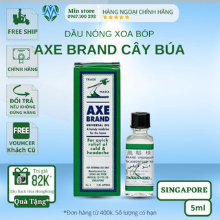 Dầu Gió Trắng Cây Búa SINGAPORE Axe Brand 5ml CHÍNH HÃNG Thơm Giảm Đau Nóng Dịu