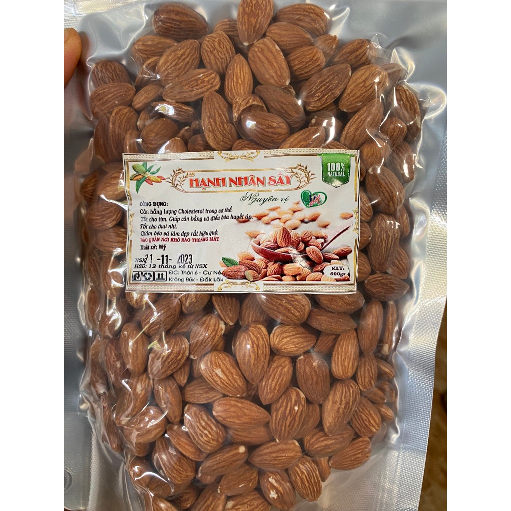 500g HẠNH NHÂN NHÂN MỸ LOẠI 1