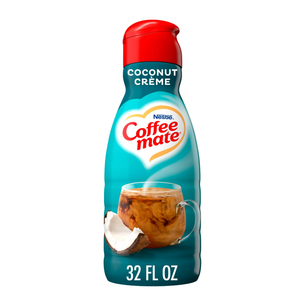 KEM SỮA DỪA Nestle Coffee Mate Coconut Creme Liquid Coffee Creamer, Gluten Free, Cholesterol Free, 946ml