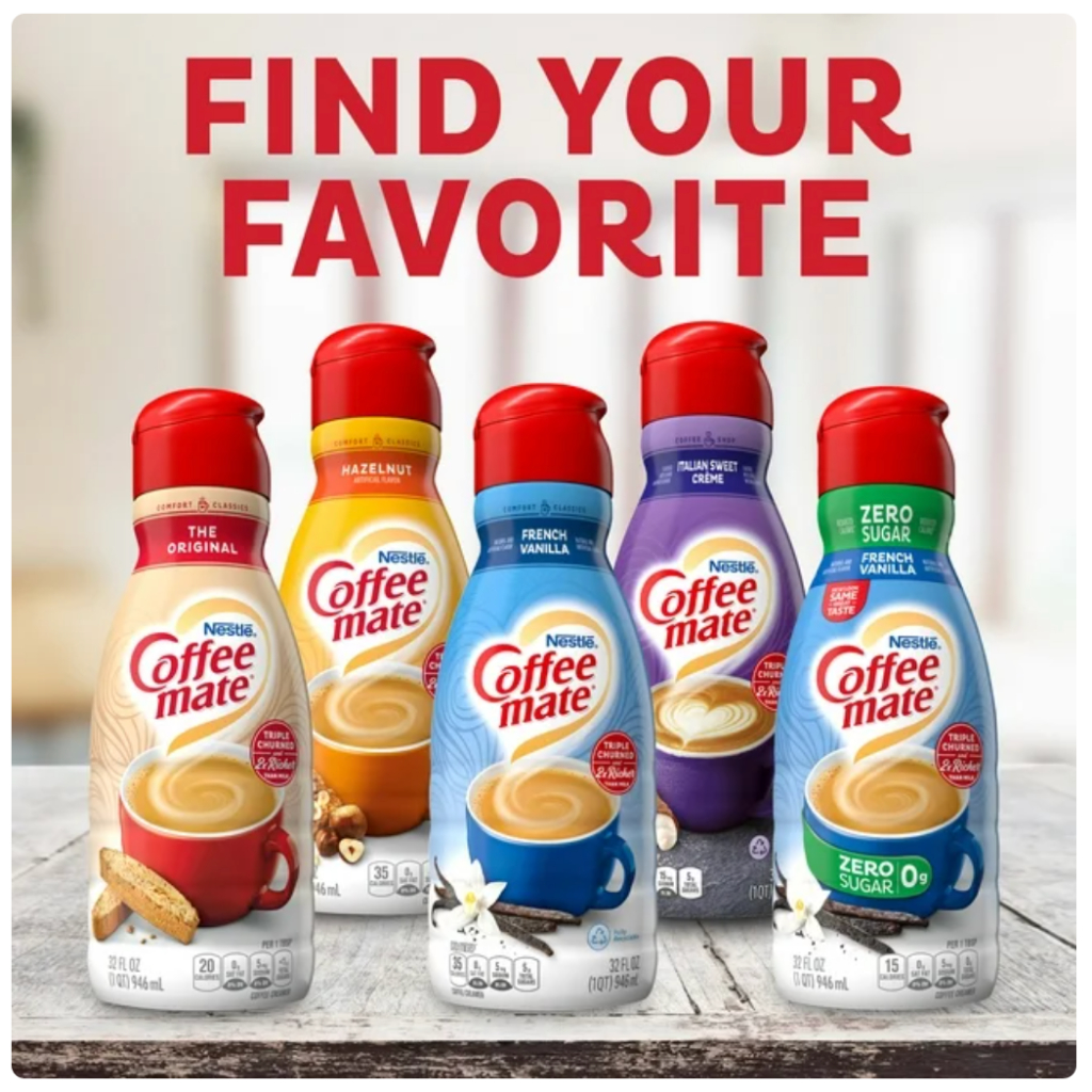 KEM SỮA DỪA Nestle Coffee Mate Coconut Creme Liquid Coffee Creamer, Gluten Free, Cholesterol Free, 946ml