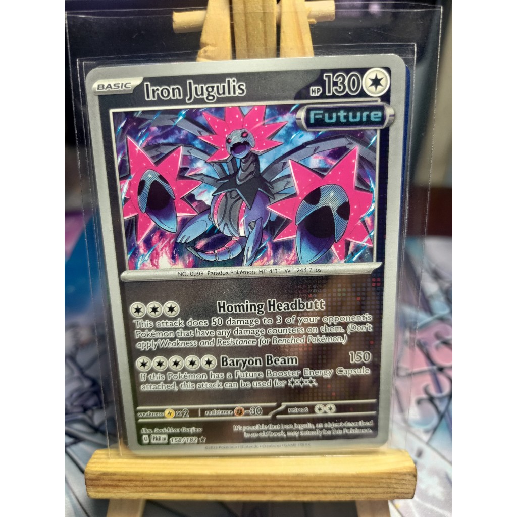 Thẻ Pokemon Iron Jugulis - 158/182 - Holo Rare - PAREN