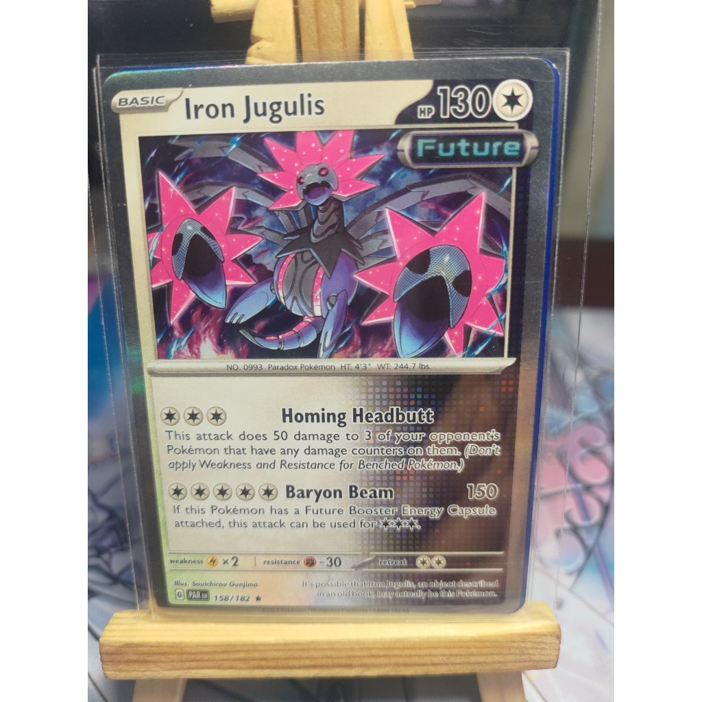 Thẻ Pokemon Iron Jugulis - 158/182 - Holo Rare - PAREN