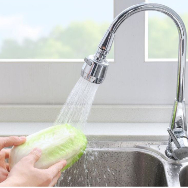 Đầu Vòi Nước Xoay 360 Độ 2/3 Chế Độ Chống Văng Nước Giúp Tiết Kiệm Nước Tiện Dụng