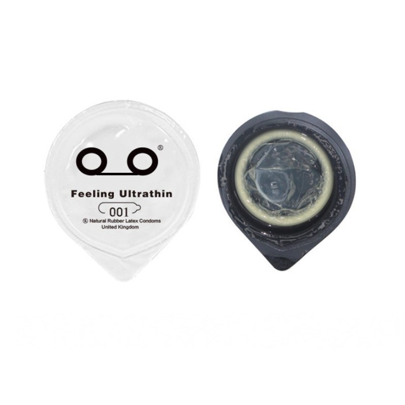 Bao cao su siêu mỏng 001 Feeling Ultrathin, Hộp 10 chiếc, bcs gốc nước nhiều Gel bôi trơn, hàng chính hãng - 001STORE