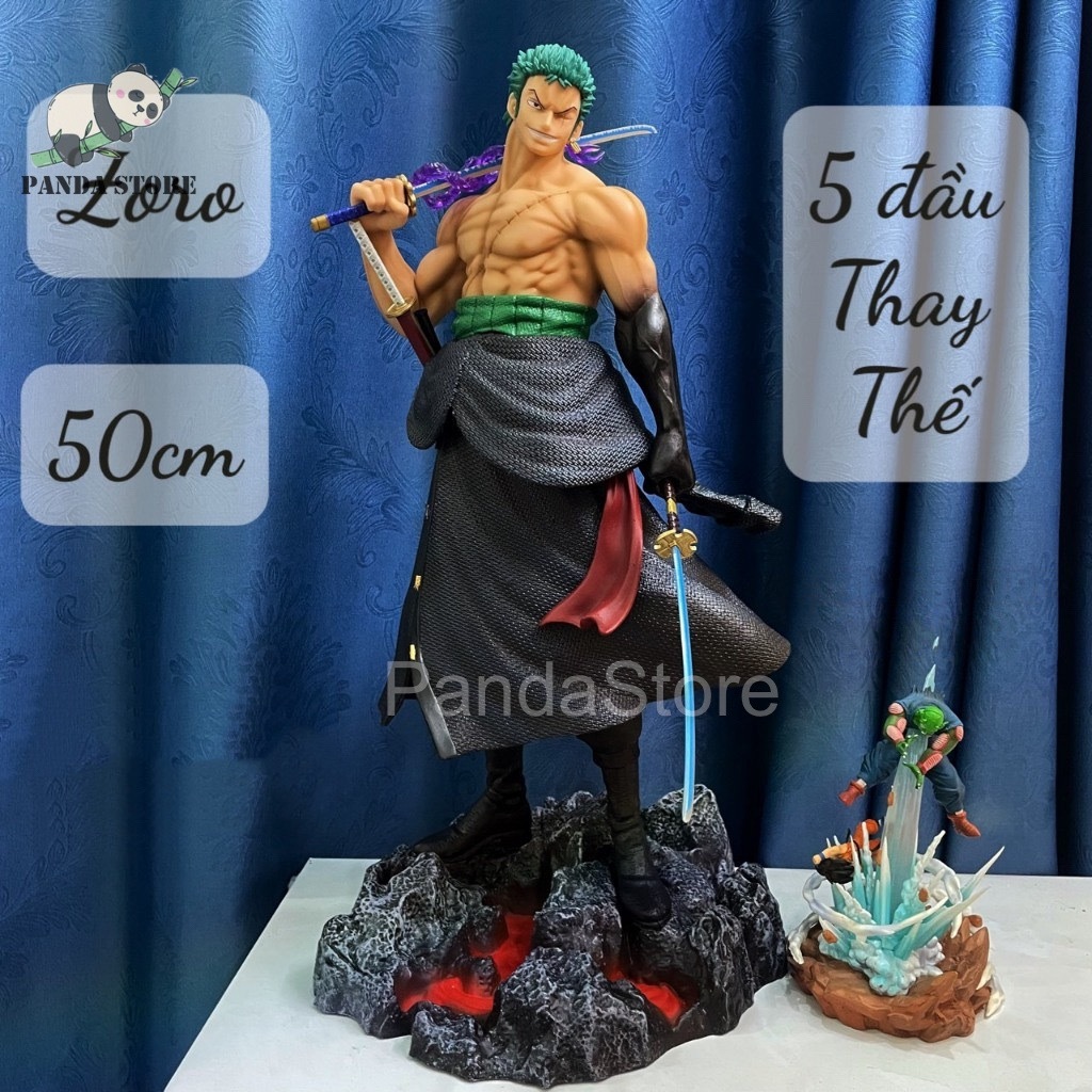 [CAO 50CM] Mô hình Zoro Ditaishe 50cm bản nhựa PVC Roronoa Zoro 5 đầu cầm kiếm haki figure one piece oitaishe