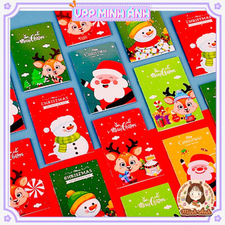 Sổ tay a7 noel sổ giáng sinh tay ghi chú chủ đề giáng sinh merry chirstmas nhỏ gọn bỏ vào túi tặng quà giáng