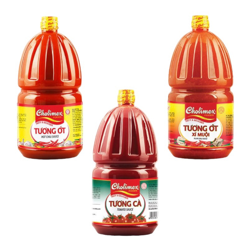 Tương ớt/Tương cà/Tương ớt xí muội Cholimex bình