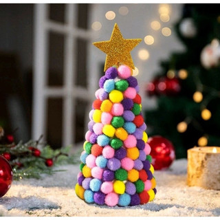 100 hạt pom pom làm đồ handmade