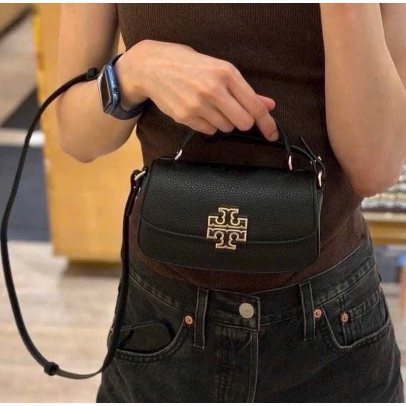 📛RẺ VÔ ĐỊCH📛TÚI T B BRITTEN MINI TOP NỮ DA THẬT ĐEO CHÉO