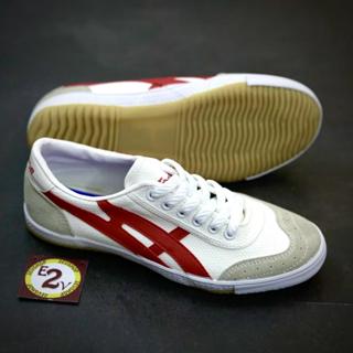 Giày bóng đá Bata Warrior chính hãng siêu phủi Trắng Viền Đỏ, giày đá banh cỏ nhân tạo nam - 2EVSHOP