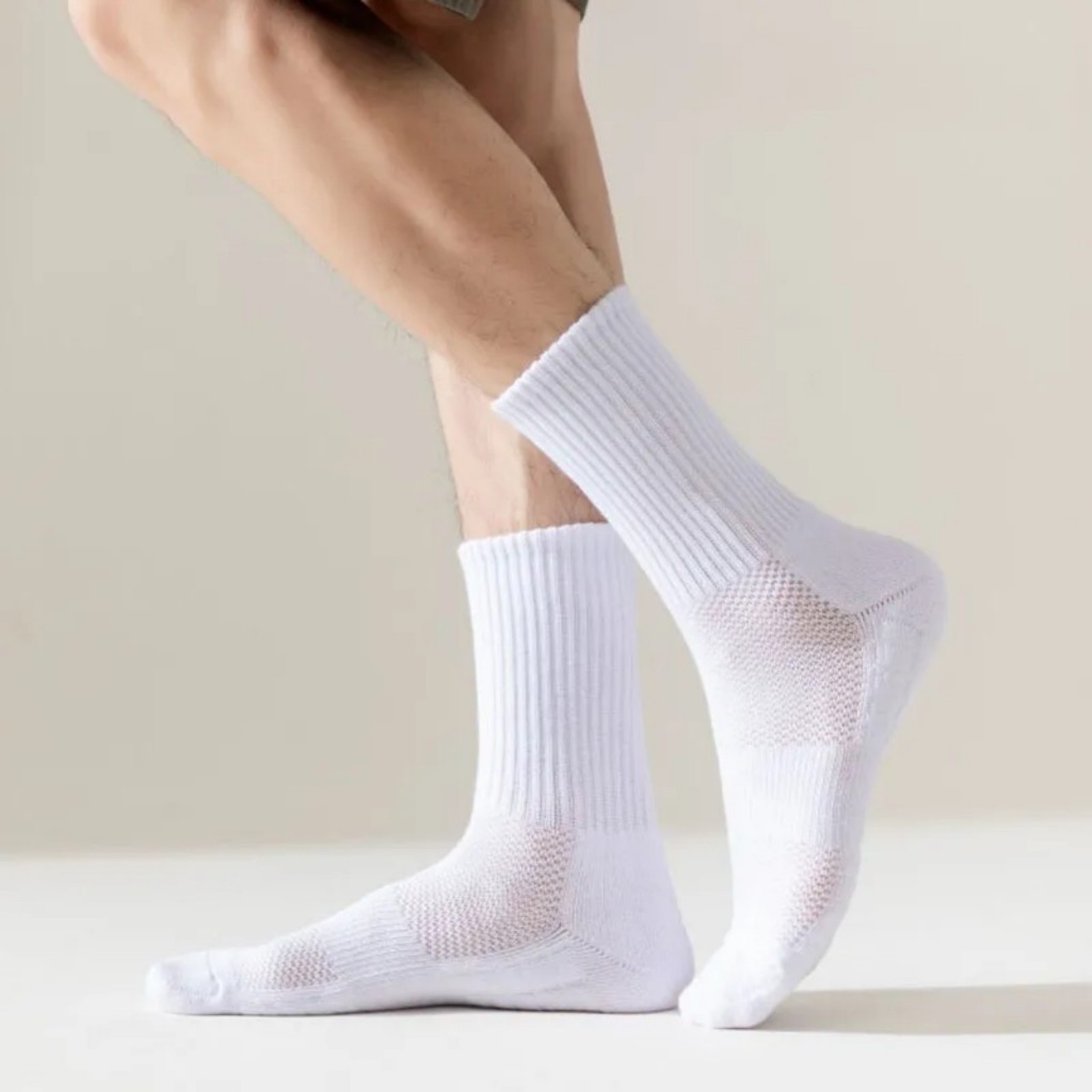 TẤT DỆT KIM TRƠN CỔ CAO UNISEX THOÁNG KHÍ THOẢI MÁI KHI VẬN ĐỘNG