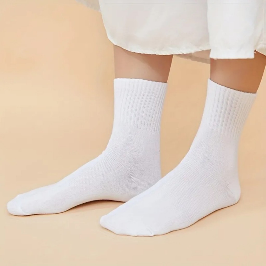 TẤT DỆT KIM TRƠN CỔ CAO UNISEX THOÁNG KHÍ THOẢI MÁI KHI VẬN ĐỘNG