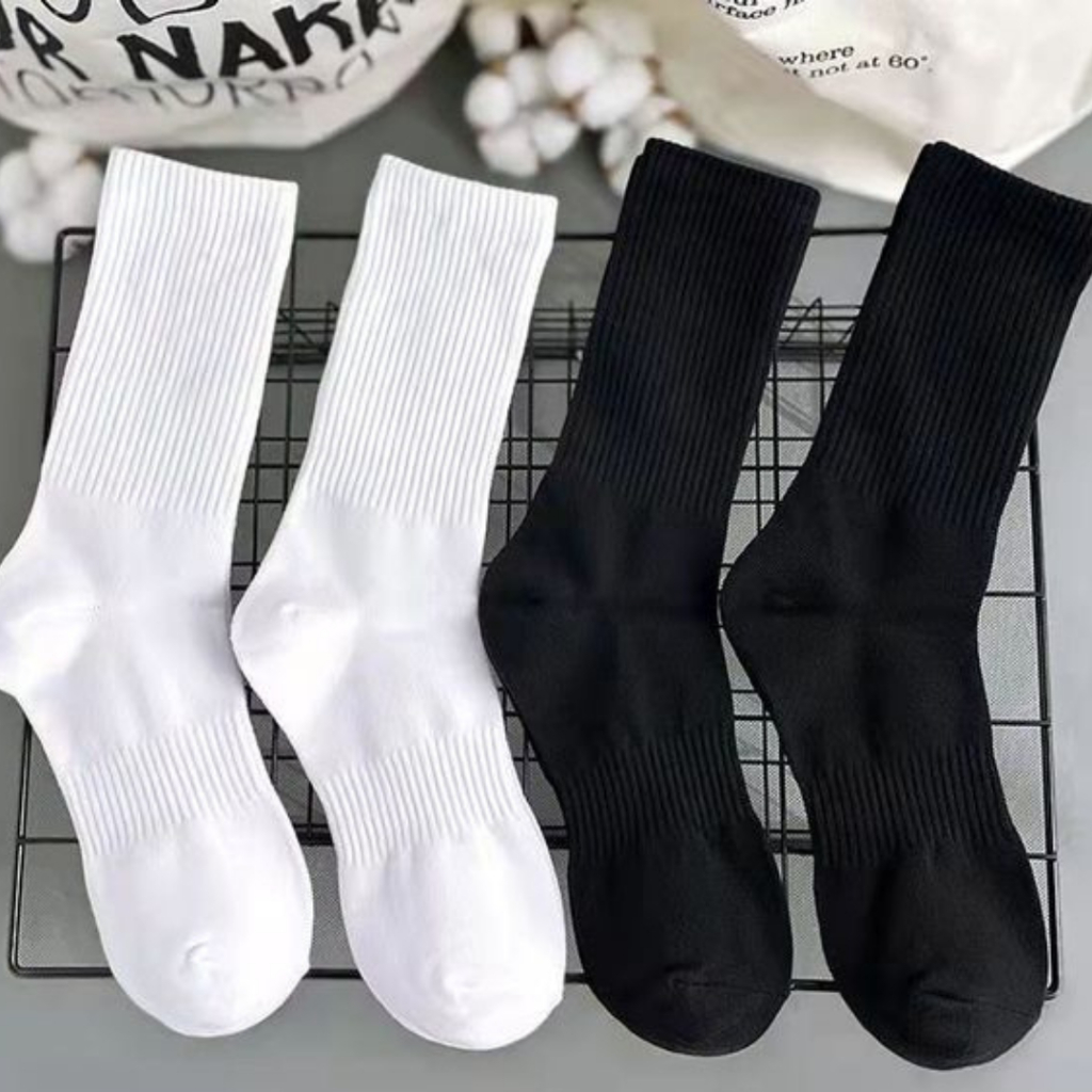 TẤT DỆT KIM TRƠN CỔ CAO UNISEX THOÁNG KHÍ THOẢI MÁI KHI VẬN ĐỘNG