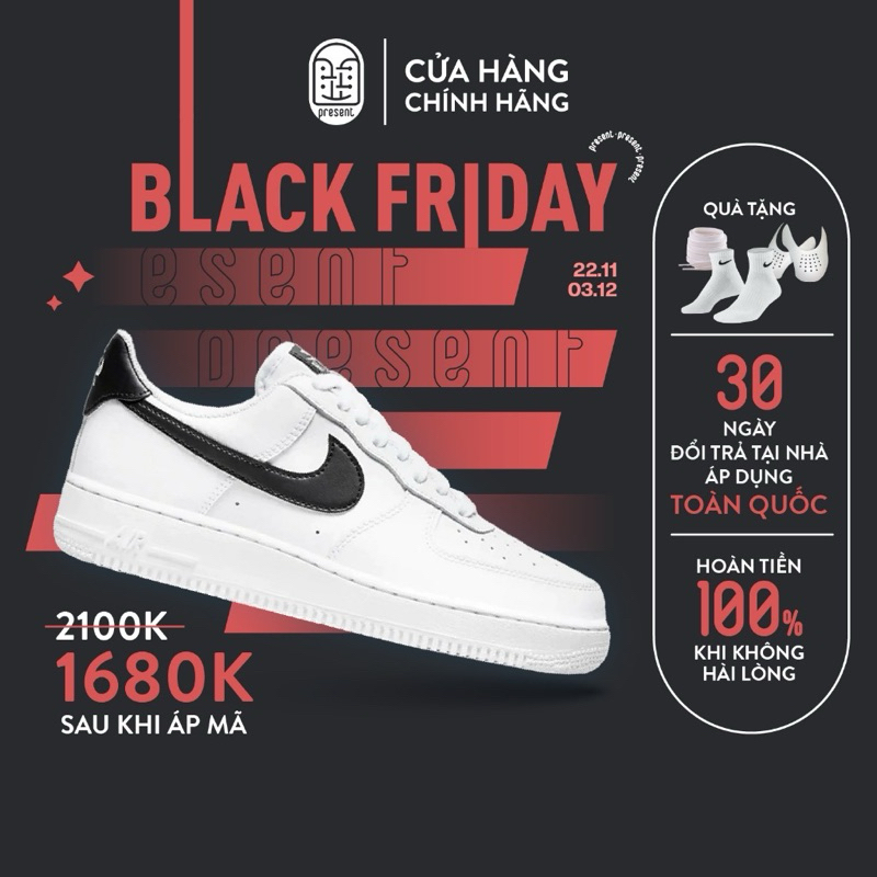 Giày_nike air force móc đen,af1 vệt đen nam nữ hàng besquanity bản oder sẵn full phụ kiện