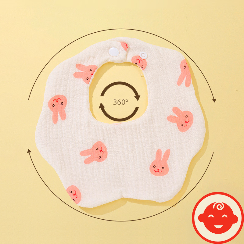 Yếm xô MUSLIN HOA TRÒN XOAY cho bé cao cấp mềm mại Y03