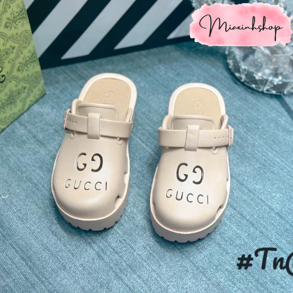 Dép Gucci đế cao 5cm siêu nhẹ đi êm chân hàng QCCC