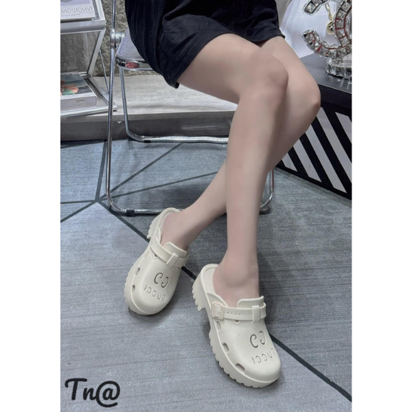 Dép Gucci đế cao 5cm siêu nhẹ đi êm chân hàng QCCC