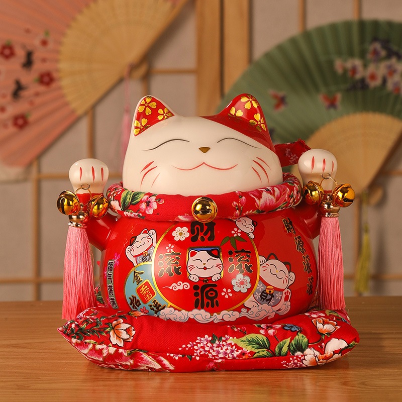 Mèo thần tài tiết kiệm size lớn cao 15cm - 19cm