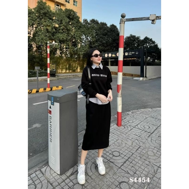 Sét nỉ miu pha cổ sơmi hàng QCL1