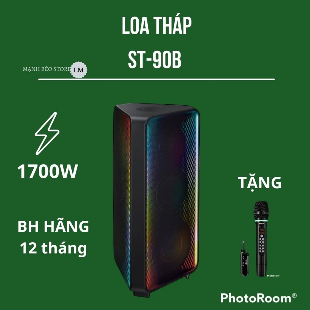 Loa tháp ST-90B 1700W KARAOKE BẢO HÀNH HÃNG 12 THÁNG