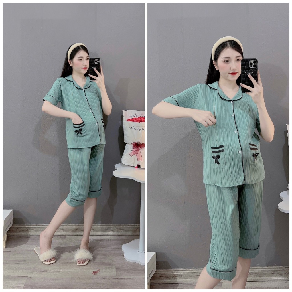 BỘ BẦU-BỘ SAU SINH-ĐŨI LỬNG ÁO CÓ KHÓA KÉO ,QUẦN CÓ CHUN CHỈNH TIỆN LỢI