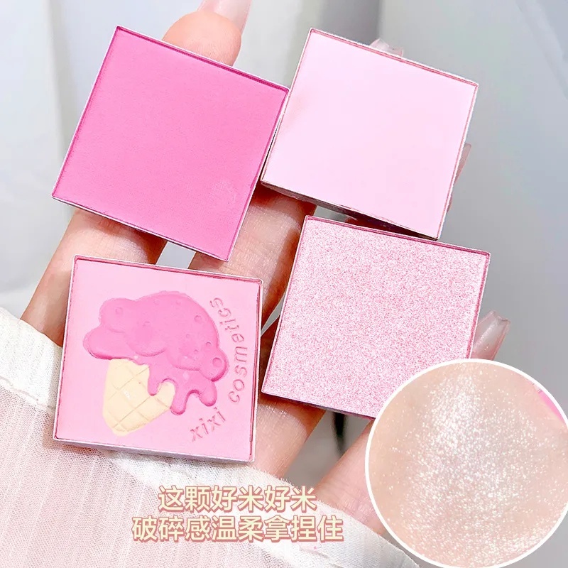 [ HOT XIXI] Bảng Phấn Mắt Má Kèm Highlight Bắt Sáng 4 Ô XIXI Ice Cream Cool Tone Hồng Barbie Cosmetic NO.D511 | BigBuy360 - bigbuy360.vn