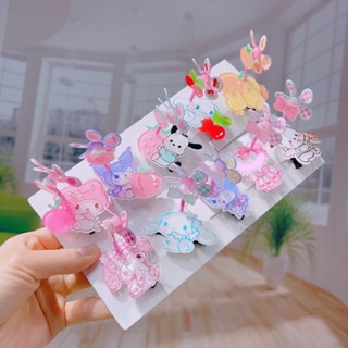 Sỉ 10 Kẹp tóc cối xay gió, cột tóc lò xo chong chóng hoạt hình