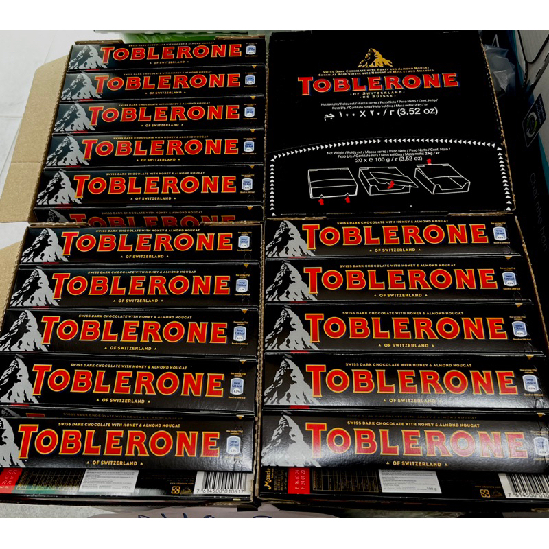 TOBLERONE Chocolate Toblerone Dark 100G nhập khẩu trực tiếp Thuỵ Sỹ | Socola Đen