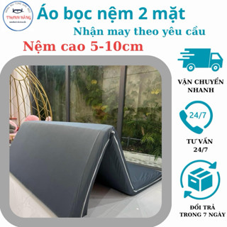 Áo Bọc Nệm Thun Lạnh HQ Cực Kì Mịn Mát Đủ Size  Ga Nệm Dây Kéo, Áo Nệm, Giáp Nệm, Drap Nệm 2 Mặt
